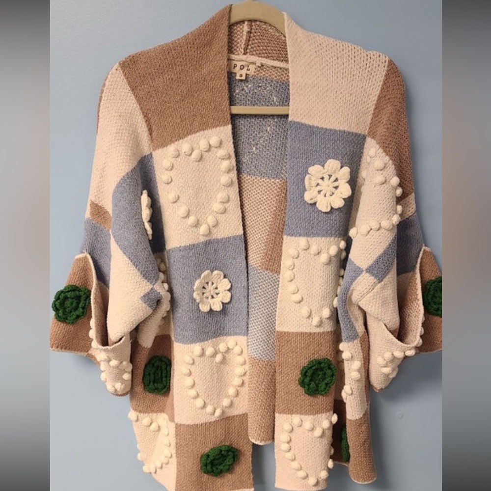 POL Patchwork Patterned Sweater